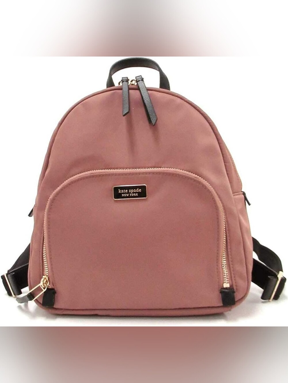 kate spade Nylon Rose Dust Backpack with Gold Accents